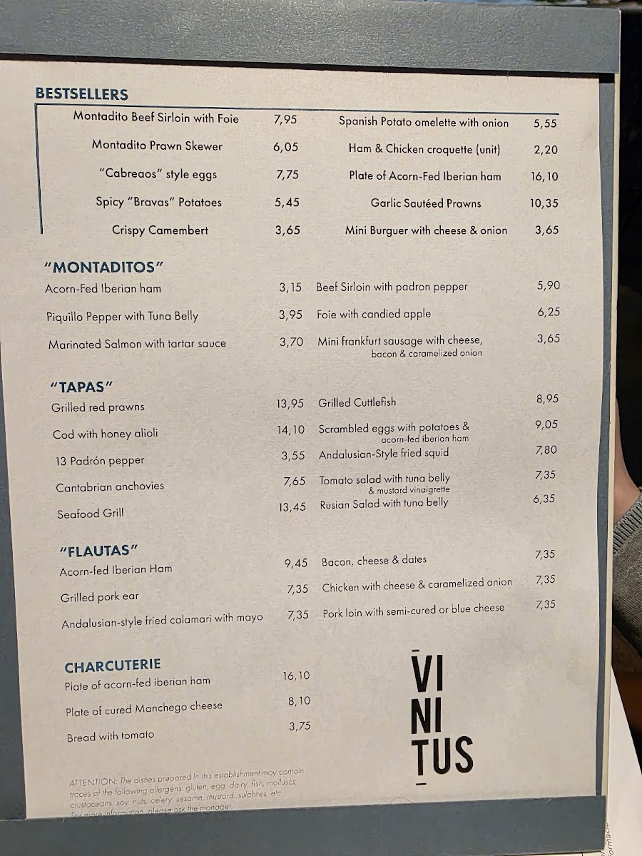 Vinitus Gran Via Restaurant Photo Menu 7