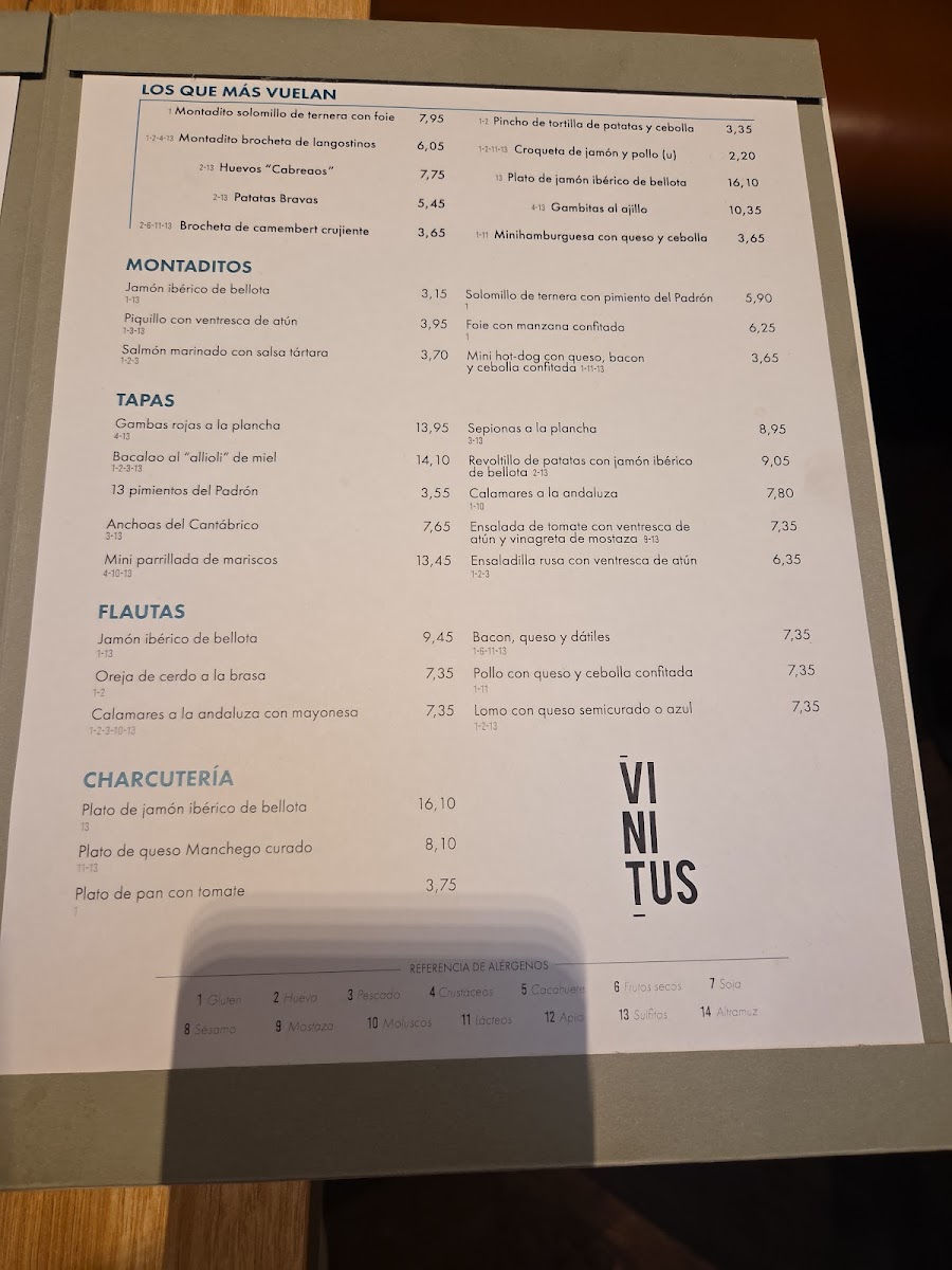 Vinitus Gran Via Restaurant Photo Menu 8