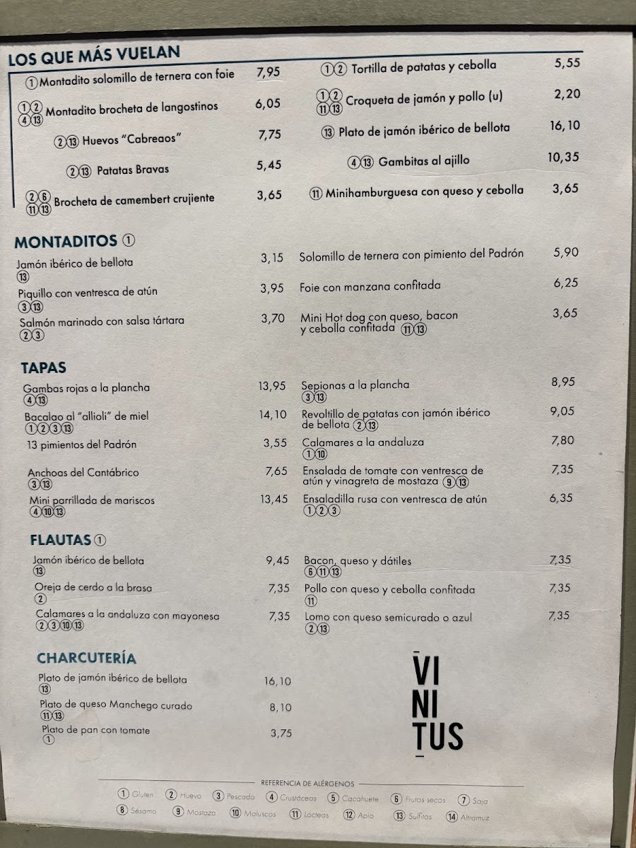 Vinitus Gran Via Restaurant Photo Menu 9