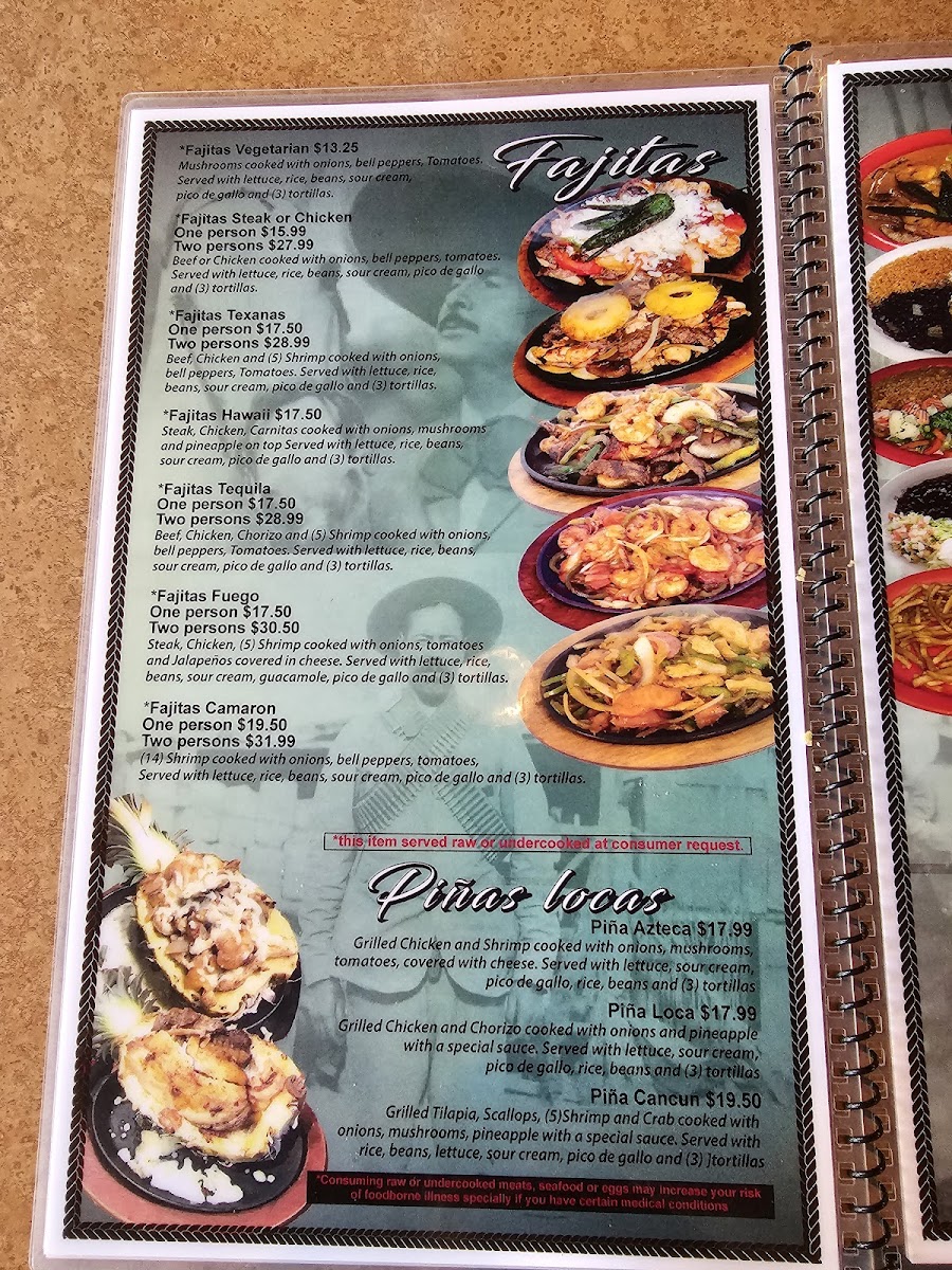Casa Tequila Mexican Restaurant Photo Menu 4