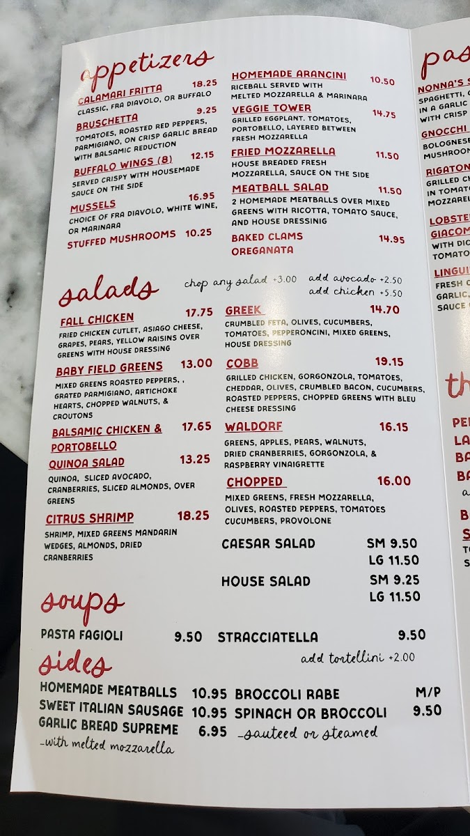 Bellagio Pizzeria Photo Menu 3