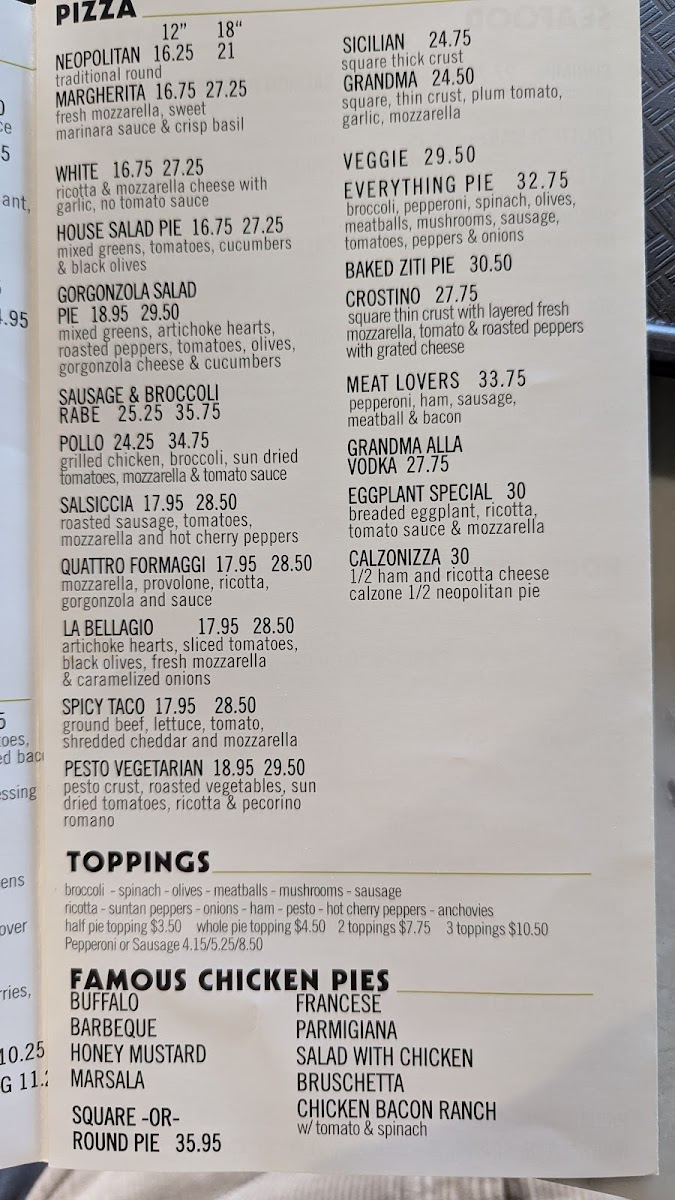 Bellagio Pizzeria Photo Menu 8