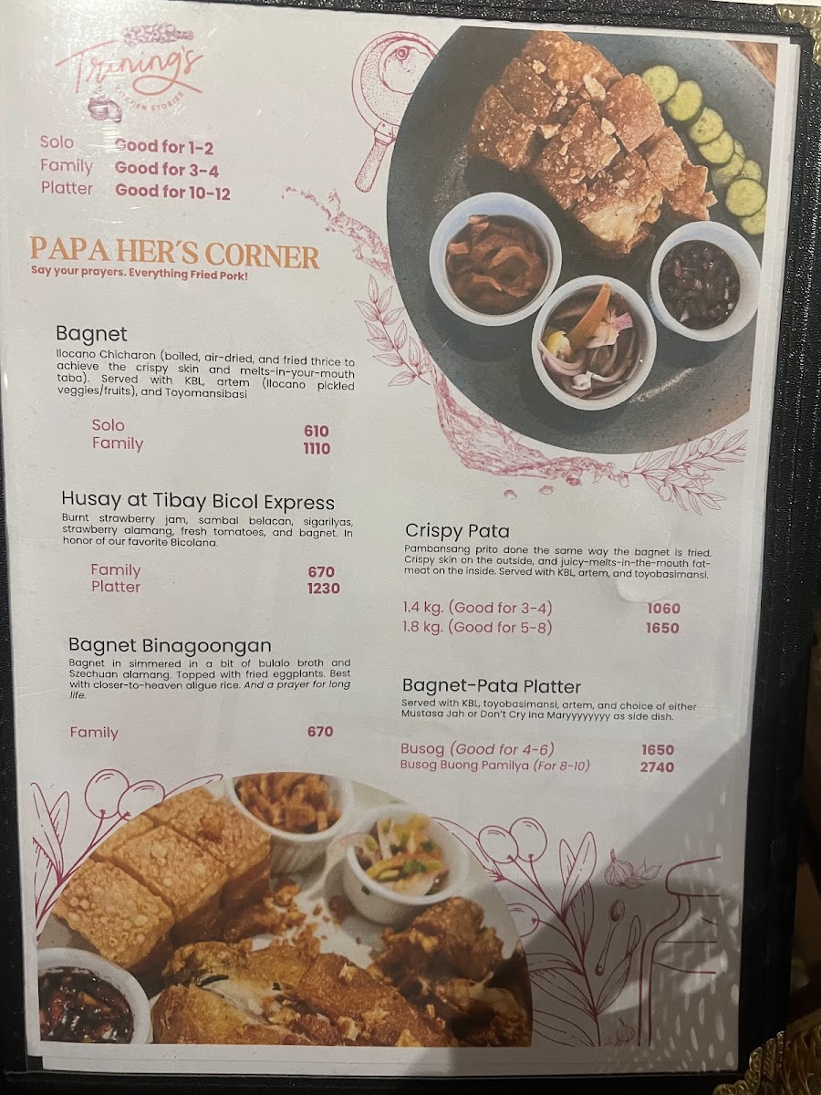 Trining’s Kitchen Stories Photo Menu 6