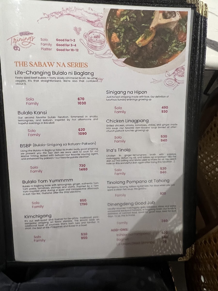 Trining’s Kitchen Stories Photo Menu 9