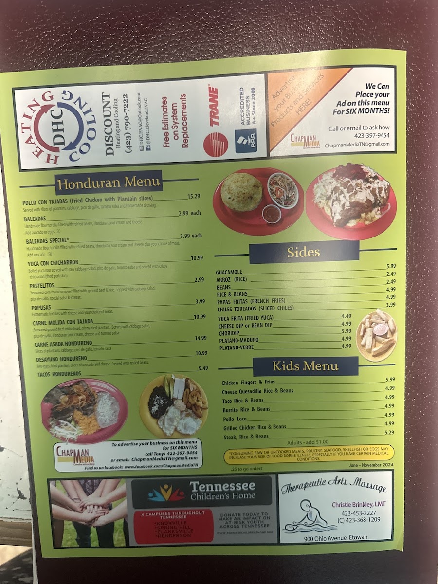 Nela's Tacos Photo Menu 2