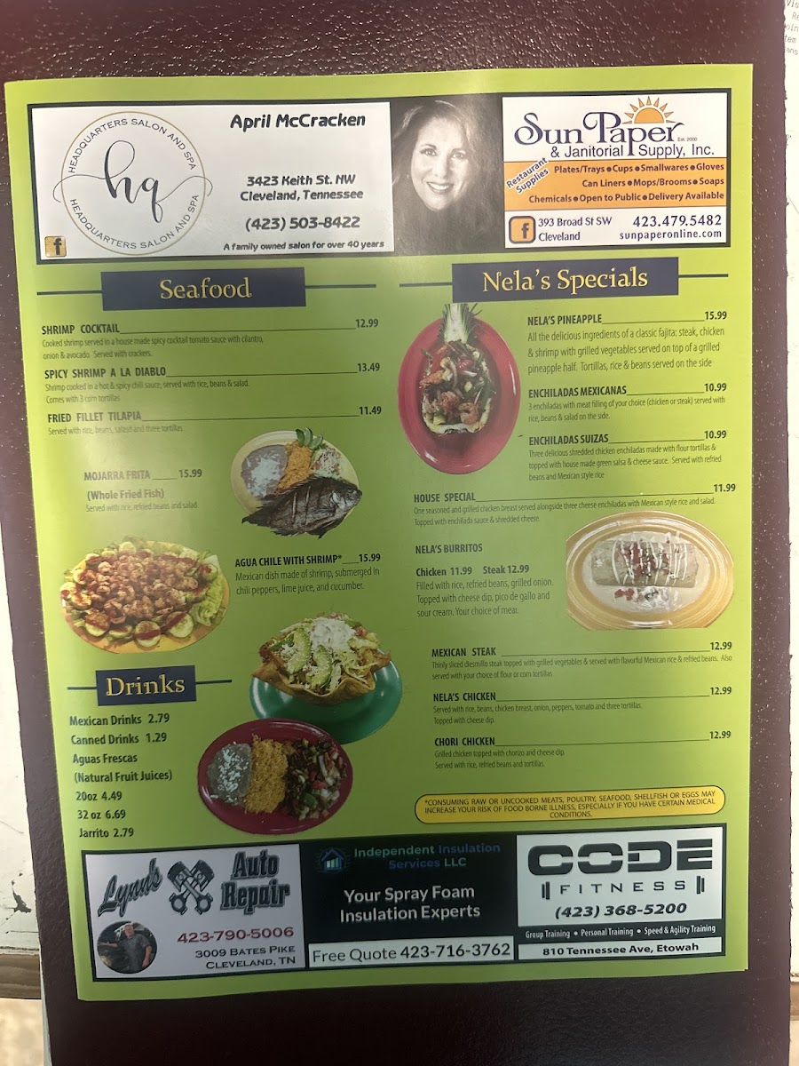 Nela's Tacos Photo Menu 3