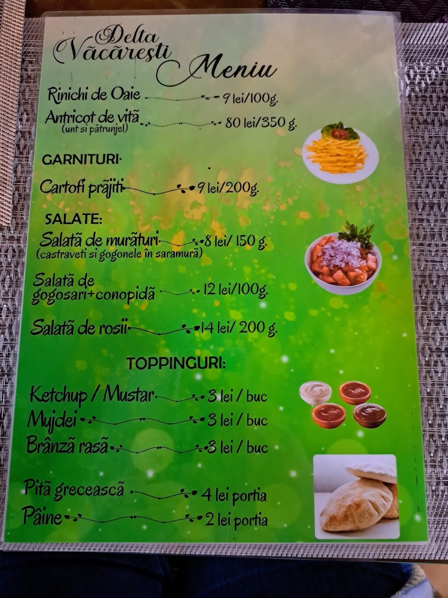 Restaurant Delta Văcărești Photo Menu 1