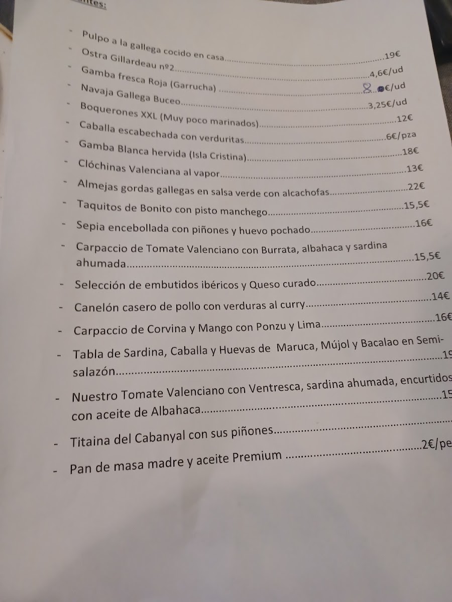 Safraner Restaurant-arrosseria-polperia Photo Menu 2