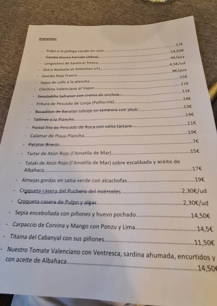 Safraner Restaurant-arrosseria-polperia Photo Menu 3