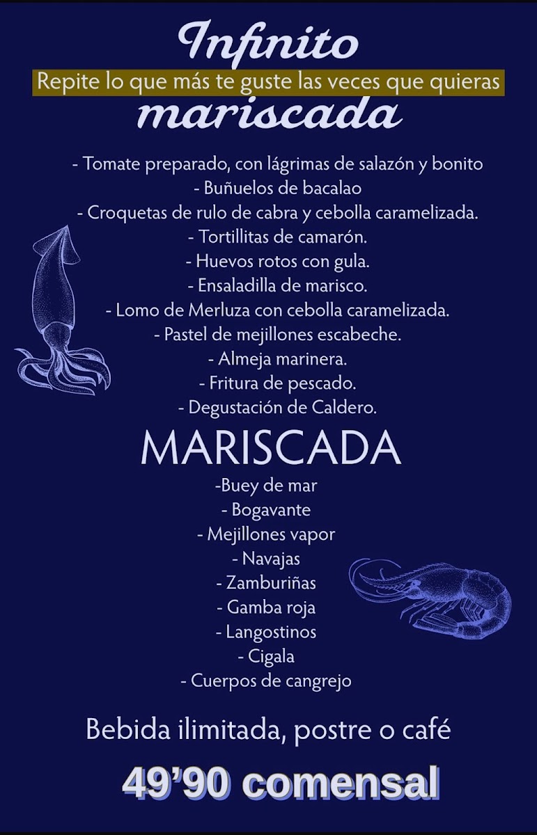 Marisquería Freiduría La Marina Photo Menu 1