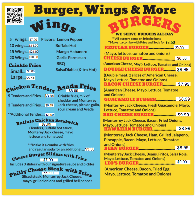 Leo's Taco Spot Photo Menu 4