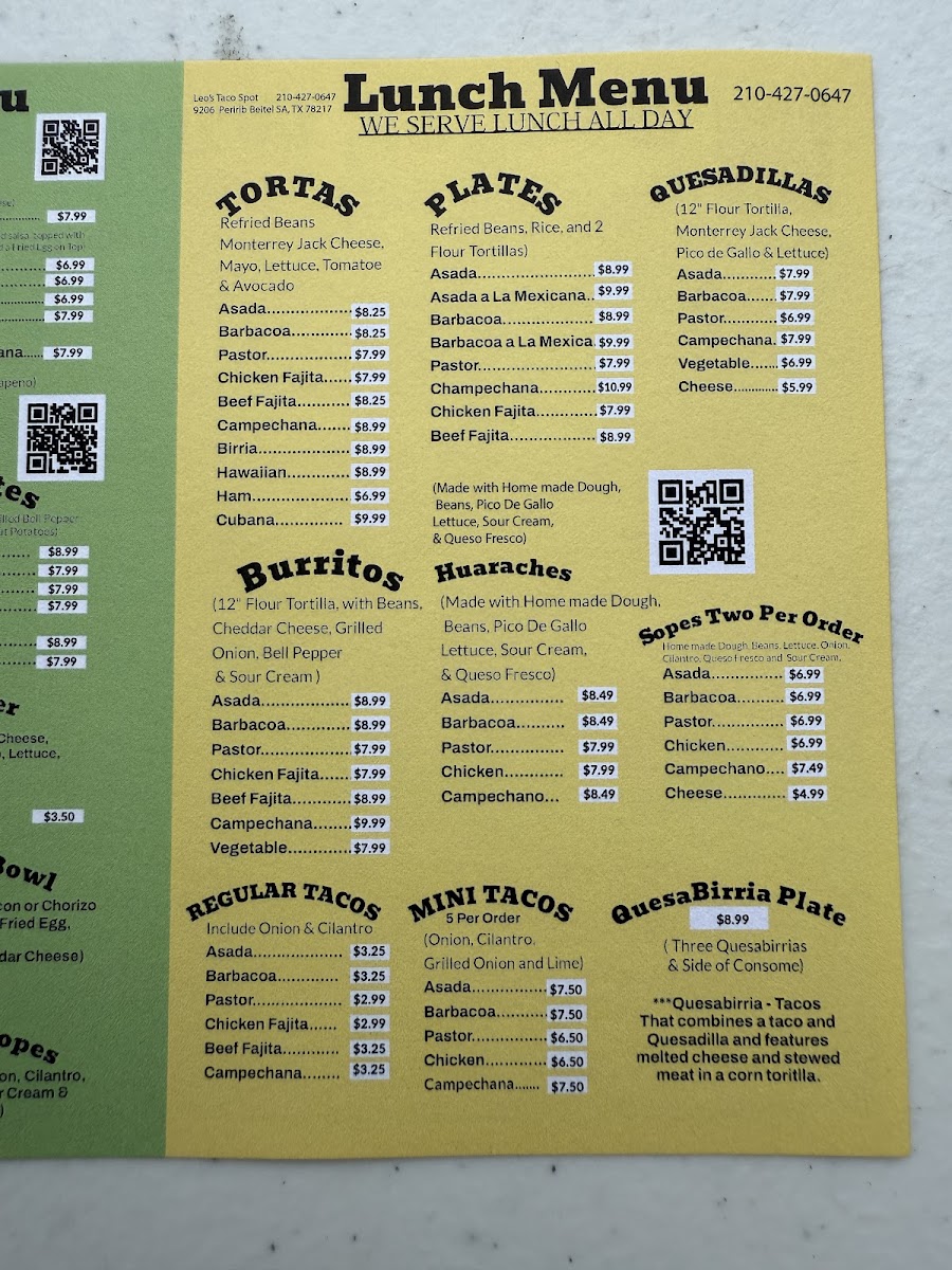 Leo's Taco Spot Photo Menu 8
