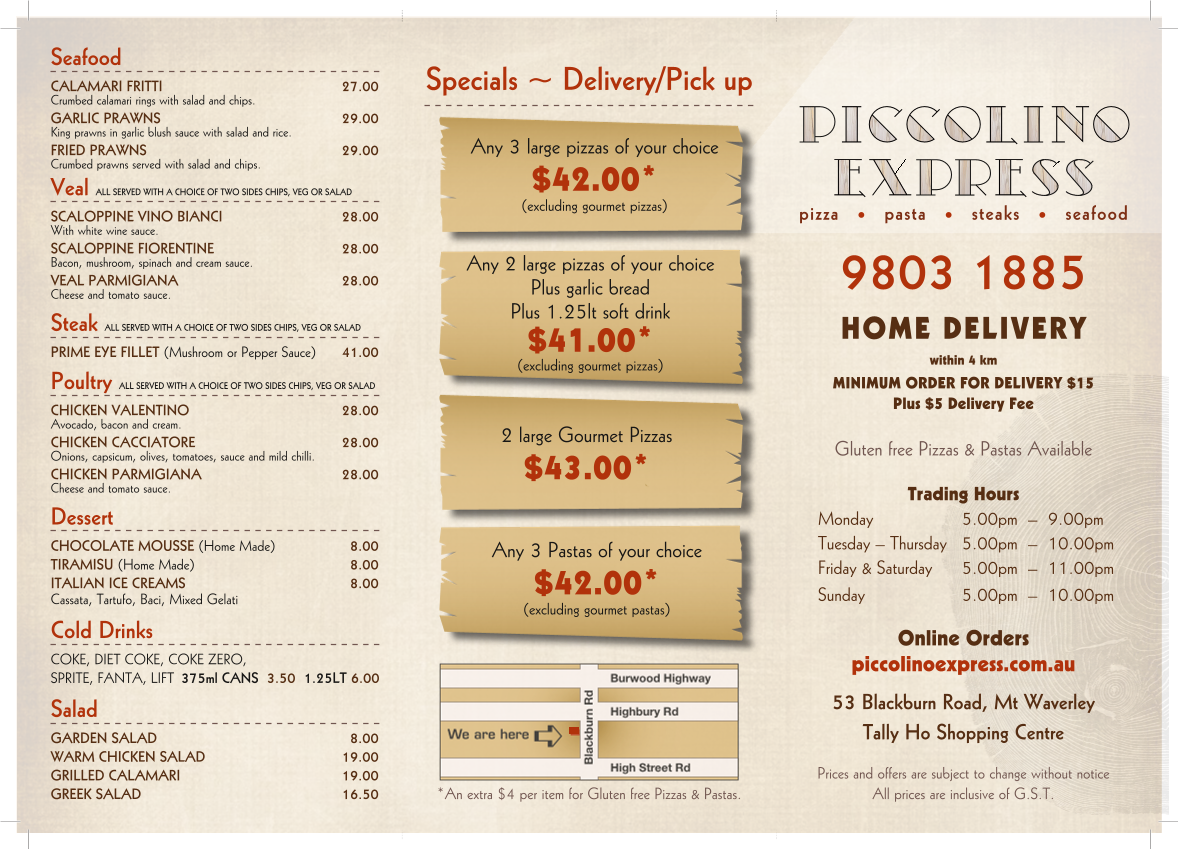 Piccolino Express (takeaway) Photo Menu 2