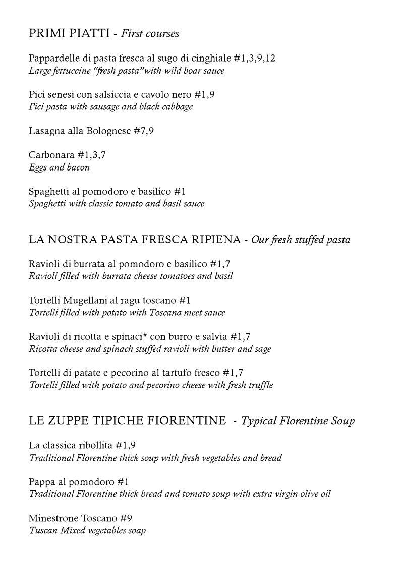 Locanda de' Medici Photo Menu 1