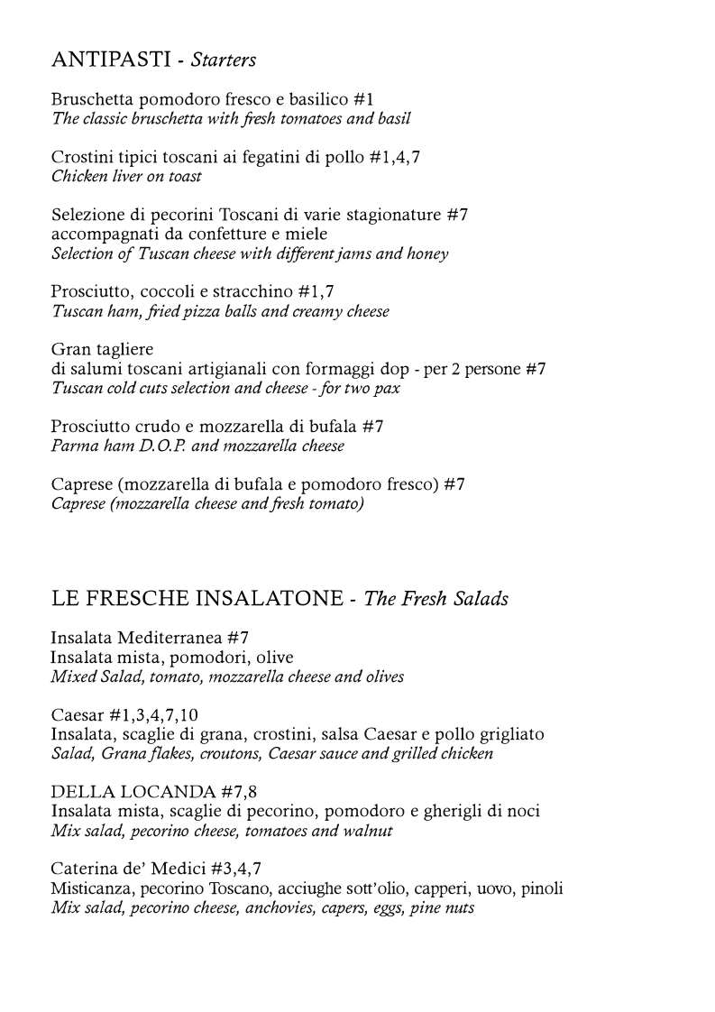 Locanda de' Medici Photo Menu 2