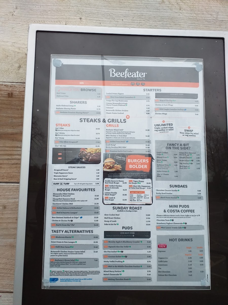 The Ladybridge Beefeater Photo Menu 4