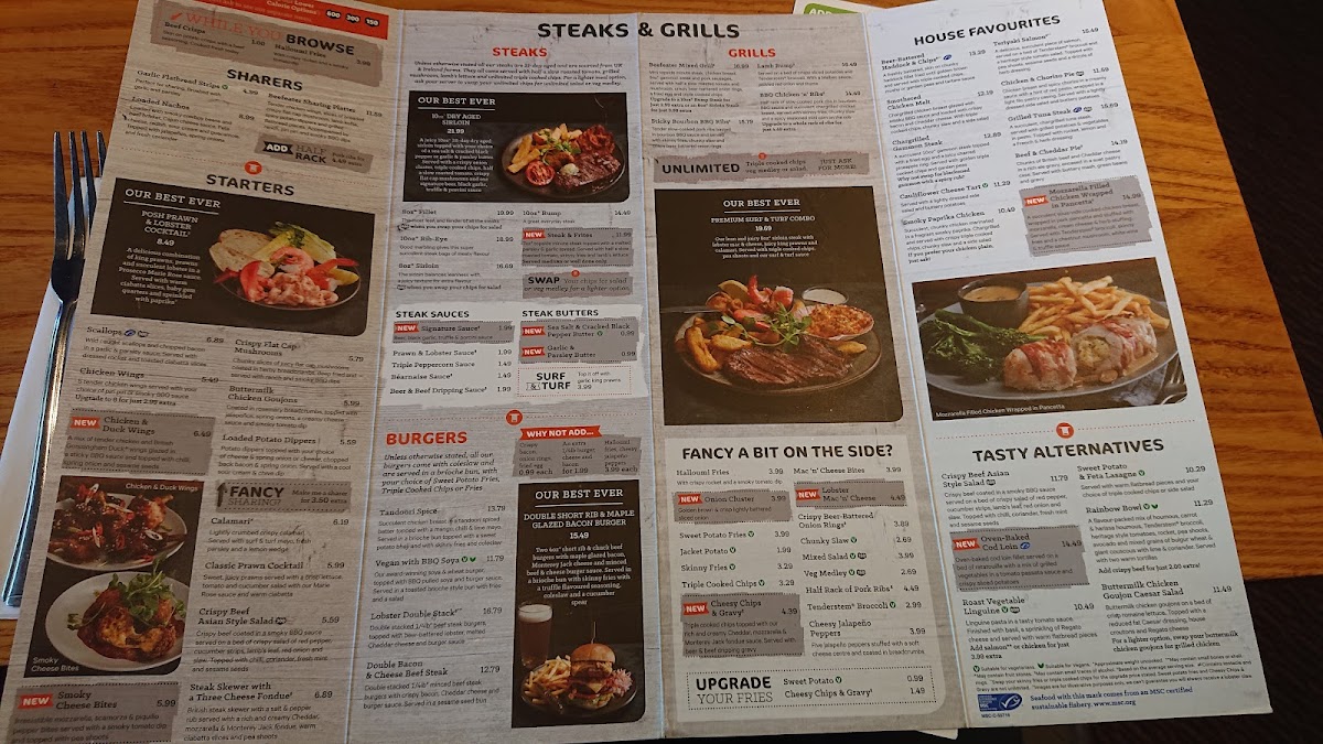 The Ladybridge Beefeater Photo Menu 5
