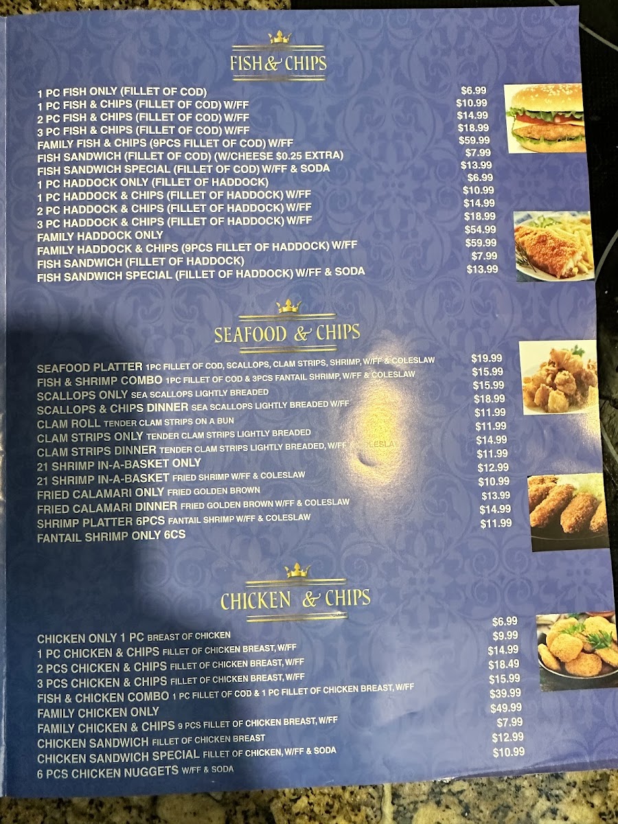 Royal Fish'N'Chips Mediterranean Grill Photo Menu 2