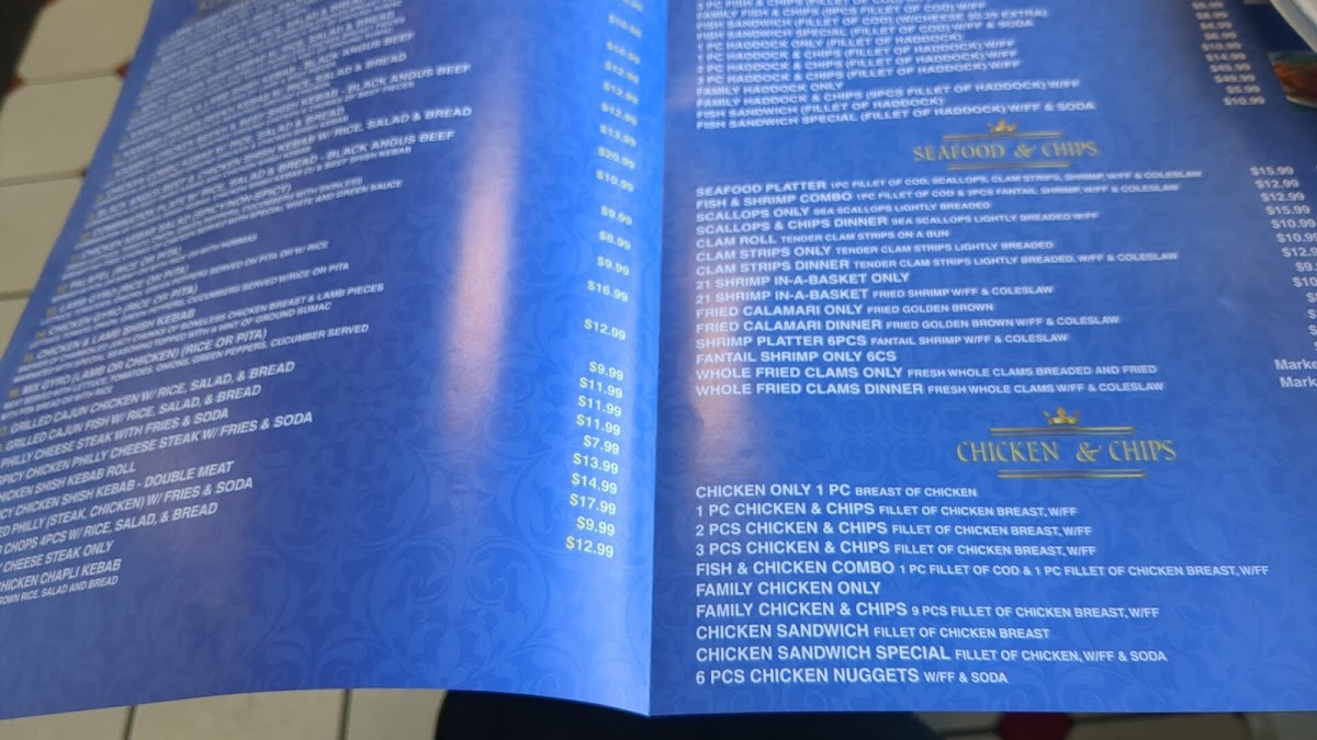 Royal Fish'N'Chips Mediterranean Grill Photo Menu 9