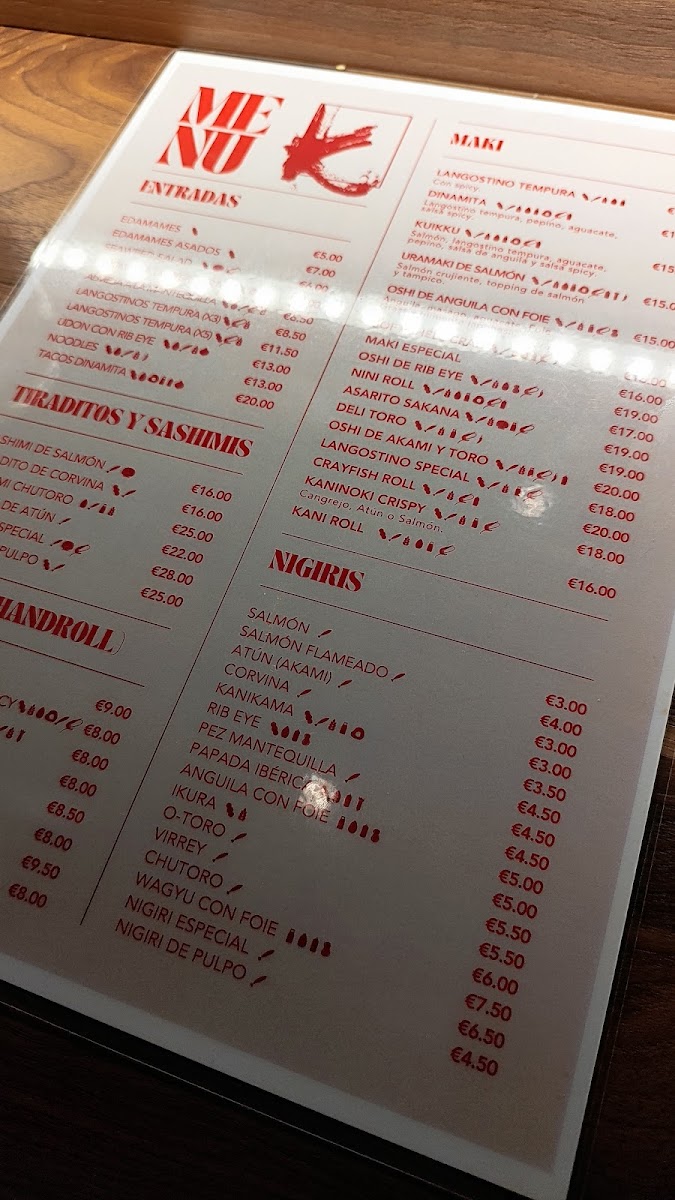 Kuikku Handroll Bar Photo Menu 10