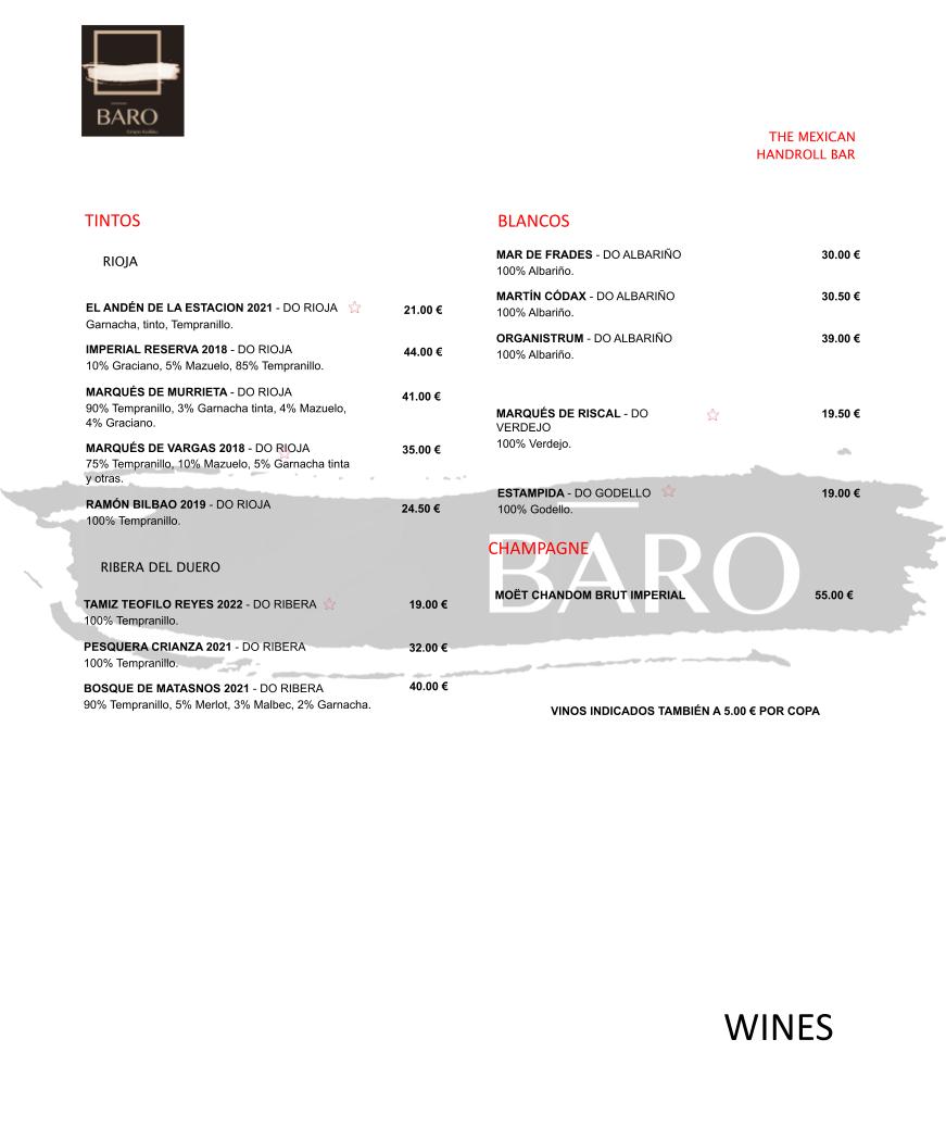 Kuikku Handroll Bar Photo Menu 6