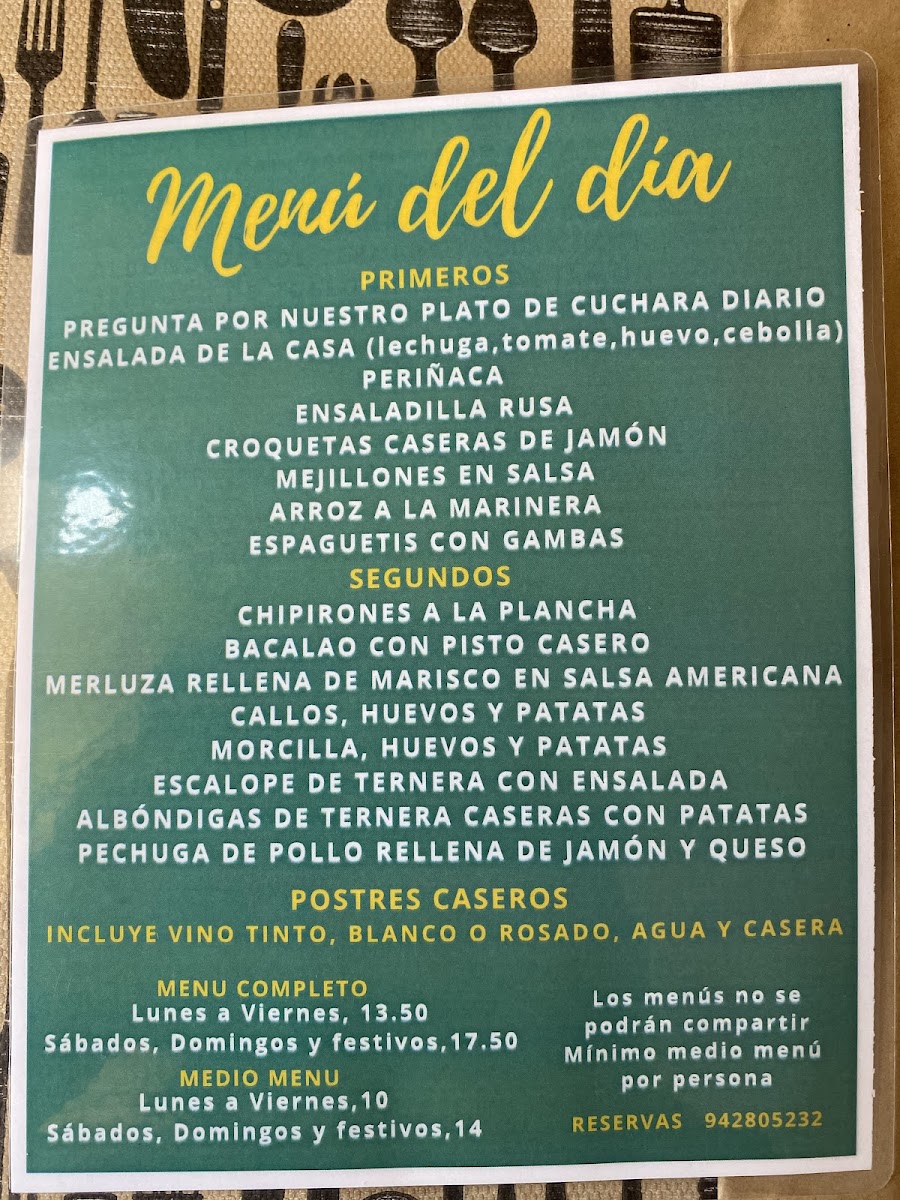 Restaurante la Tienda Photo Menu 4