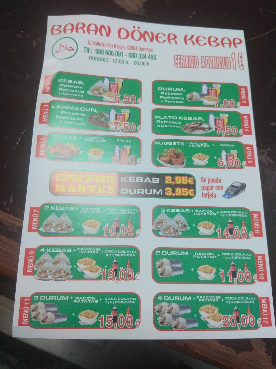 Baran Doner Kebab Photo Menu 1
