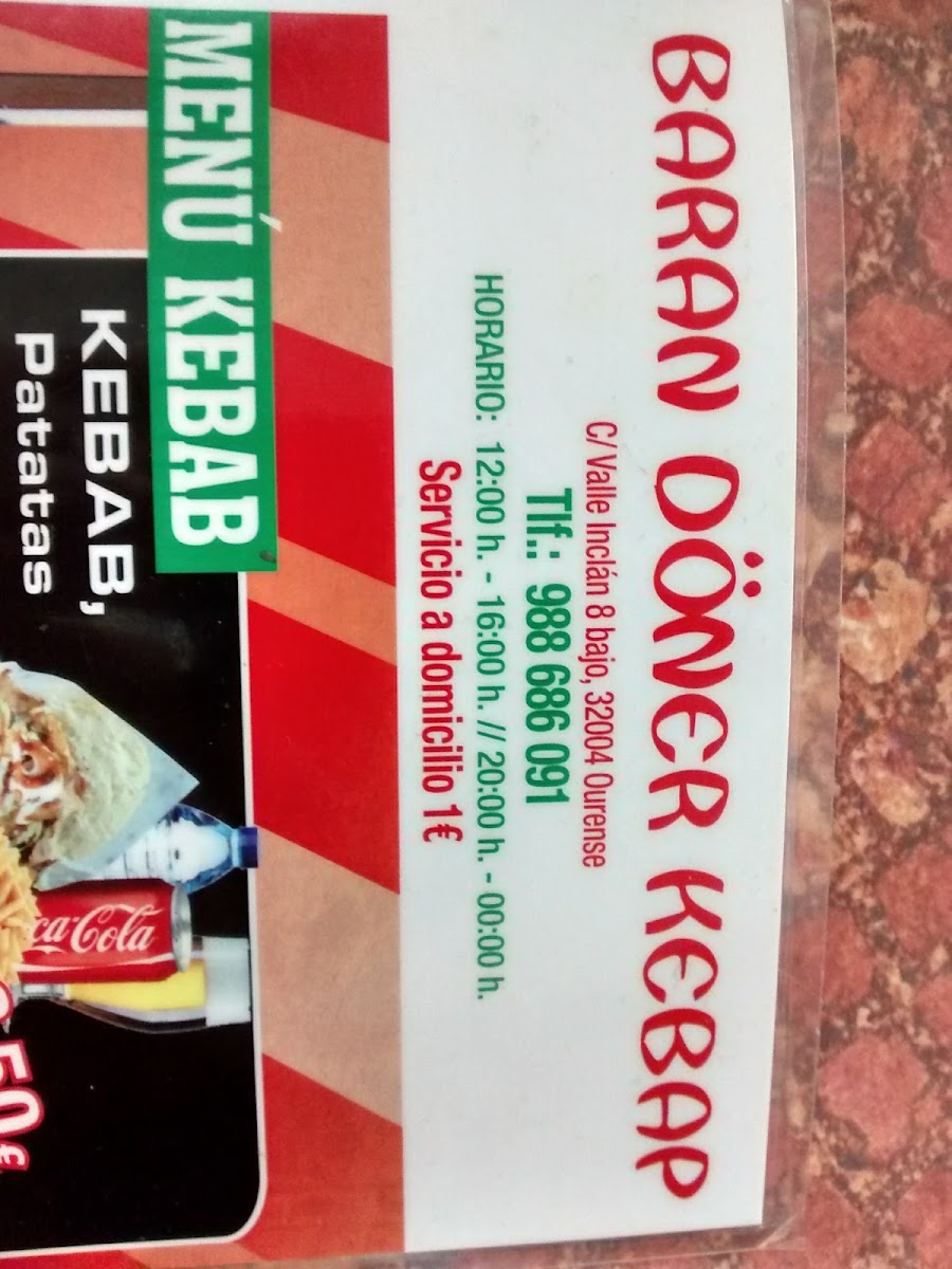 Baran Doner Kebab Photo Menu 3