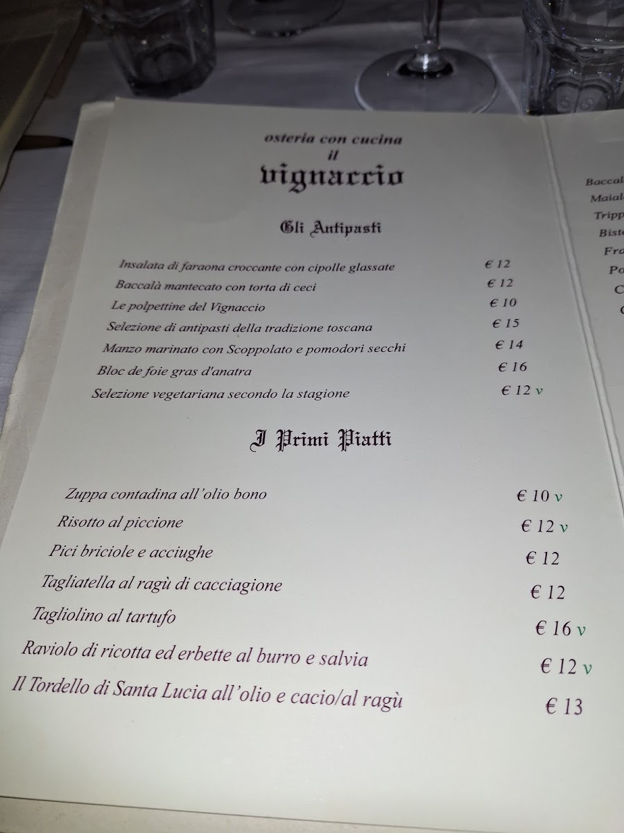 Osteria Il Vignaccio Photo Menu 3
