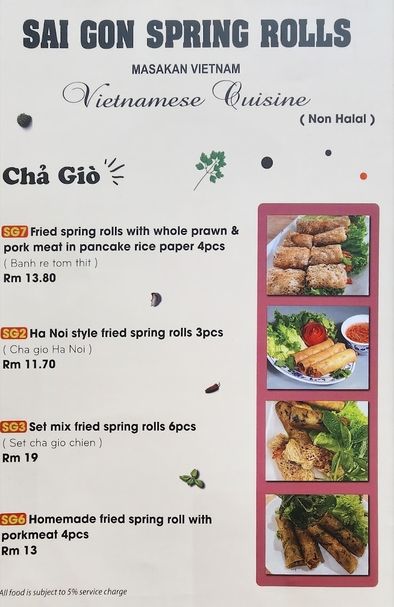 Món Việt ( Sai Gon Spring Rolls ) Photo Menu 10