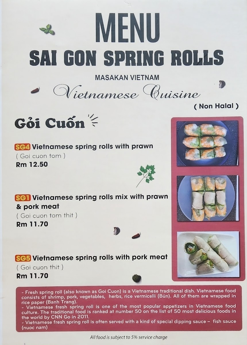 Món Việt ( Sai Gon Spring Rolls ) Photo Menu 7