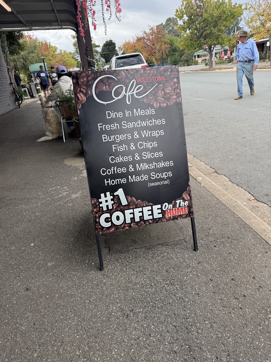 Violet Town Cafe Photo Menu 1