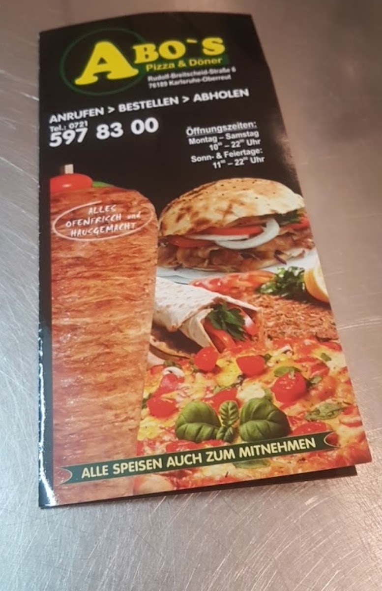 Abo's Pizza& Döner Photo Menu 5