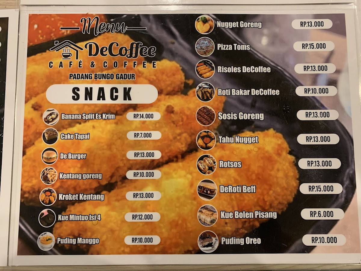 decoffee - Pariaman Photo Menu 5
