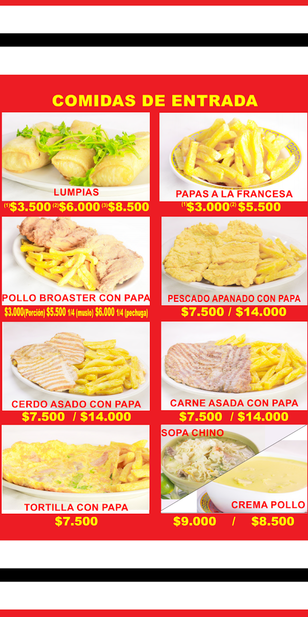 Bien chino Photo Menu 2