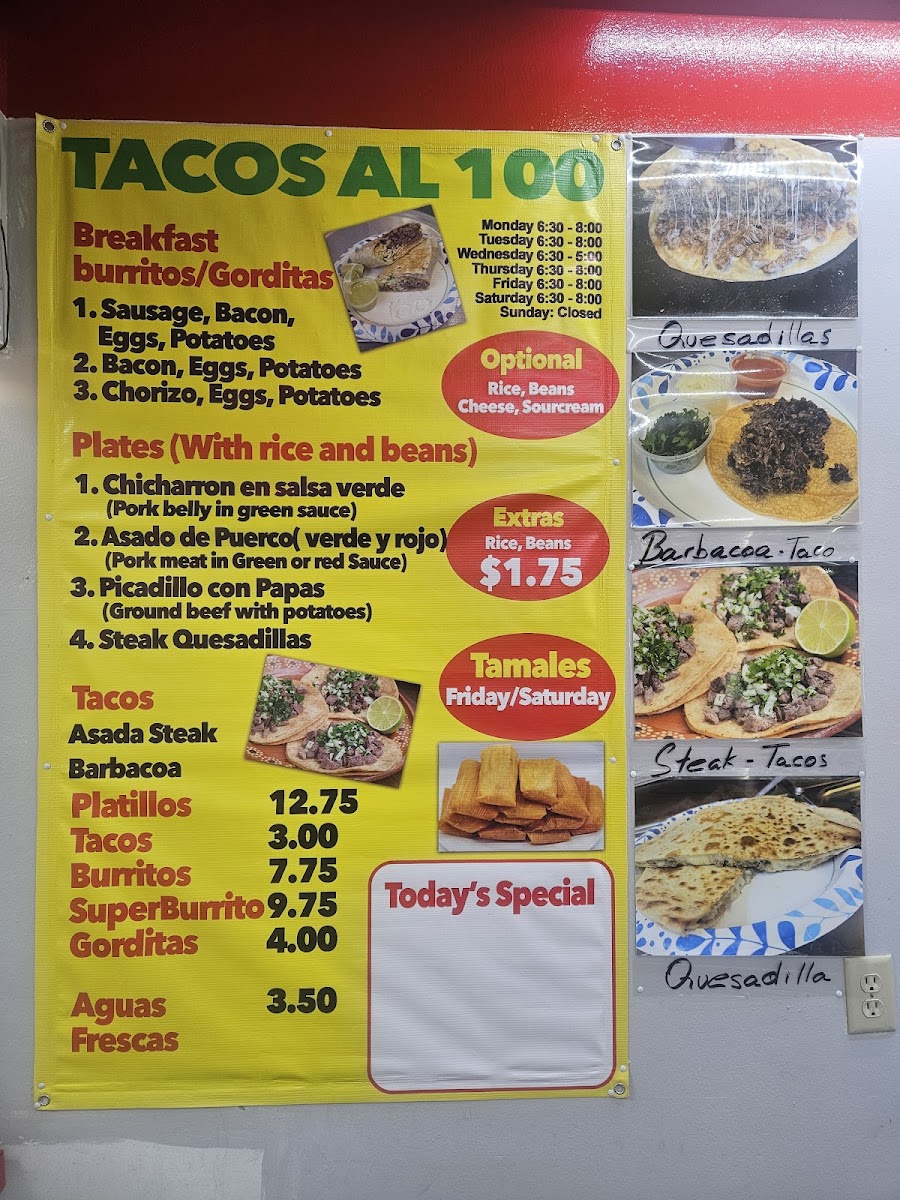 Tacos al 100 Photo Menu 8