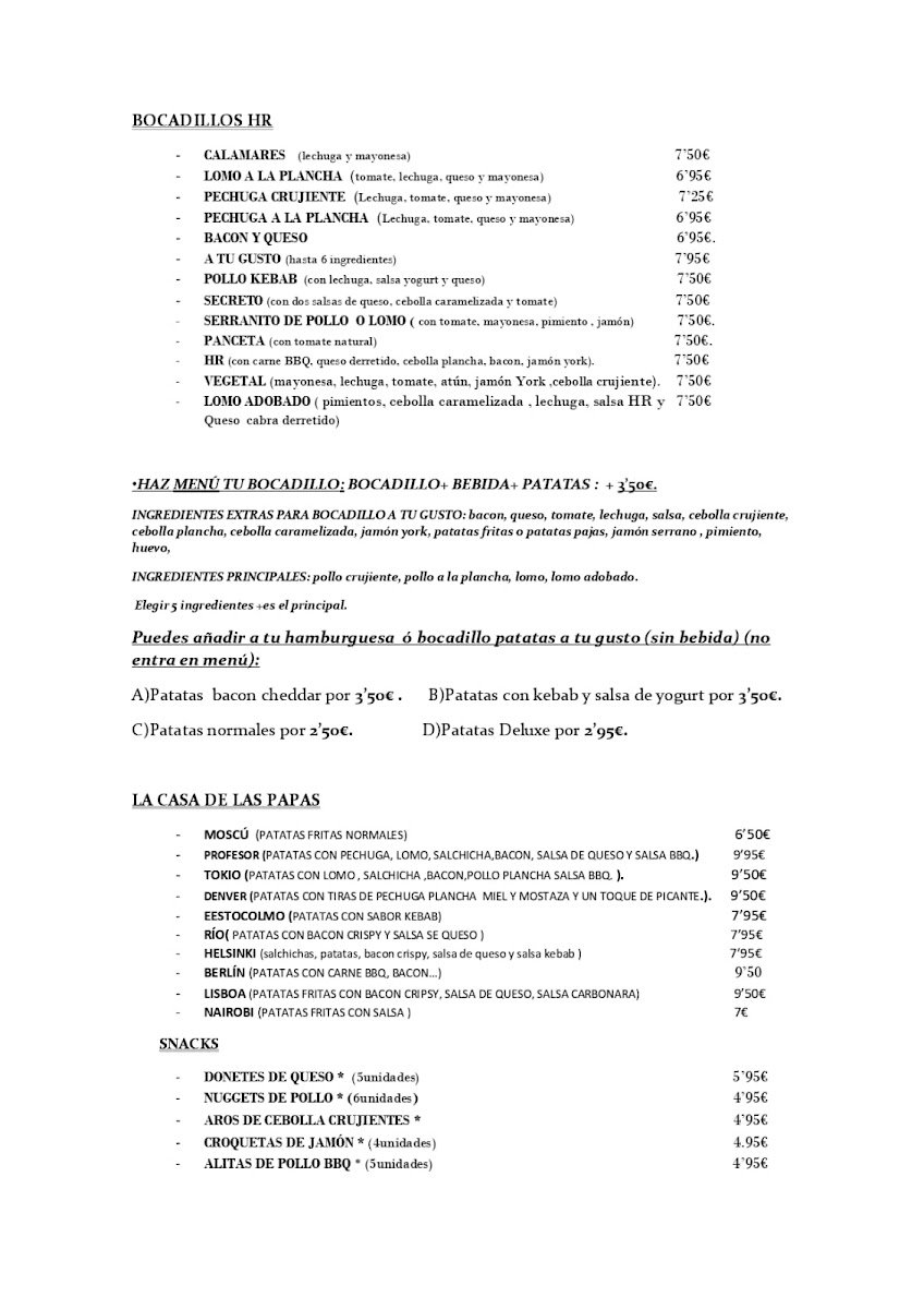 HR+ World Food Photo Menu 2