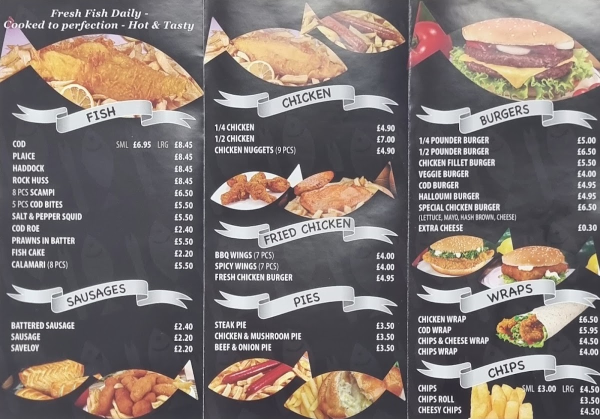 Britannia fish bar Photo Menu 1