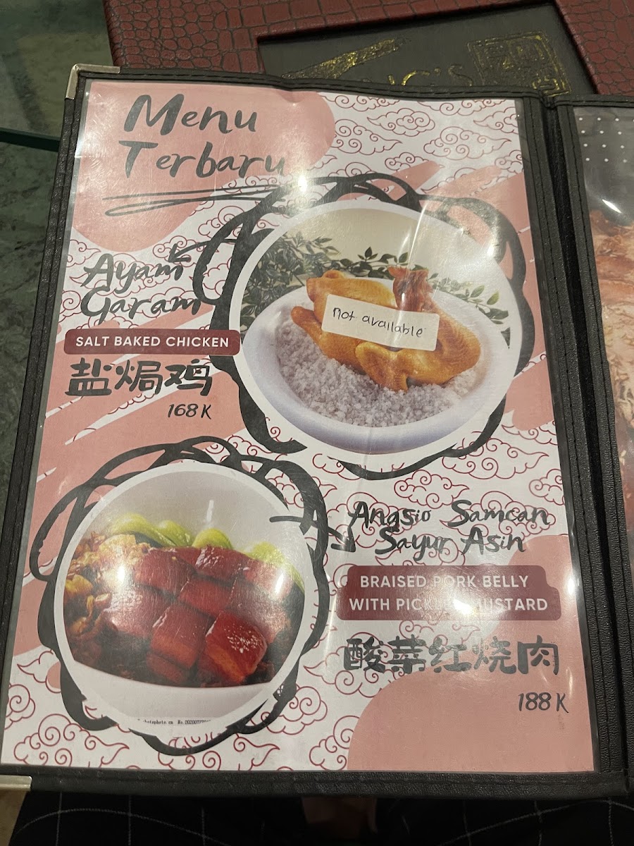 Tang's Chinese Resturant Photo Menu 2