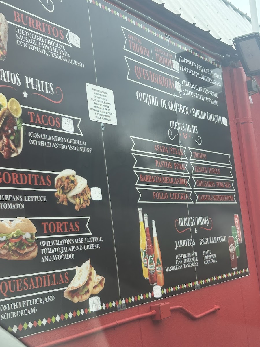 Taqueria Ruby Photo Menu 2