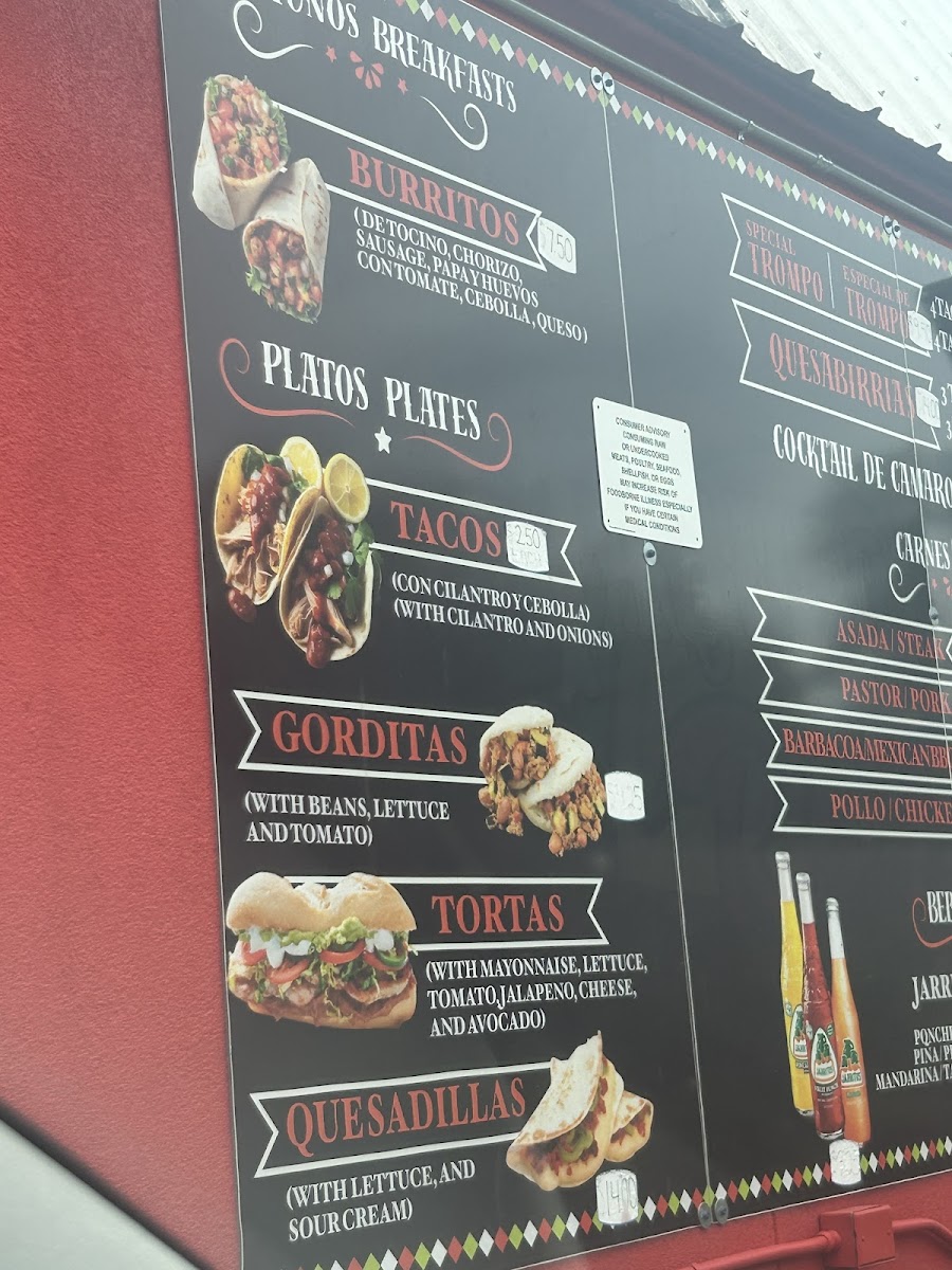 Taqueria Ruby Photo Menu 3