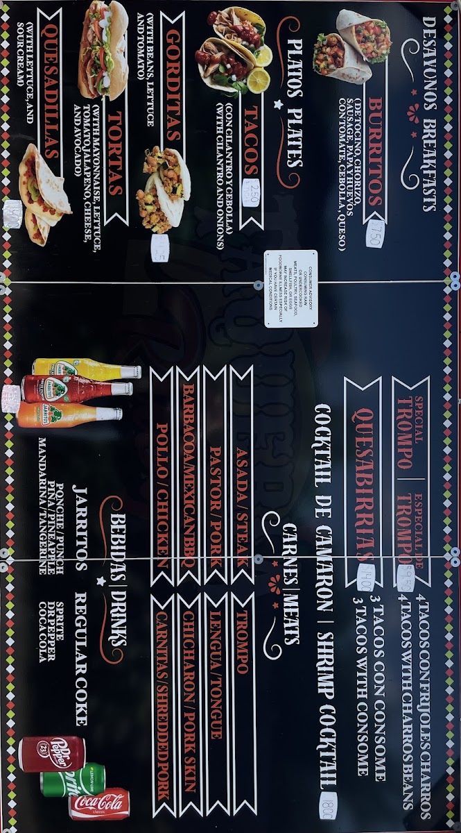 Taqueria Ruby Photo Menu 4