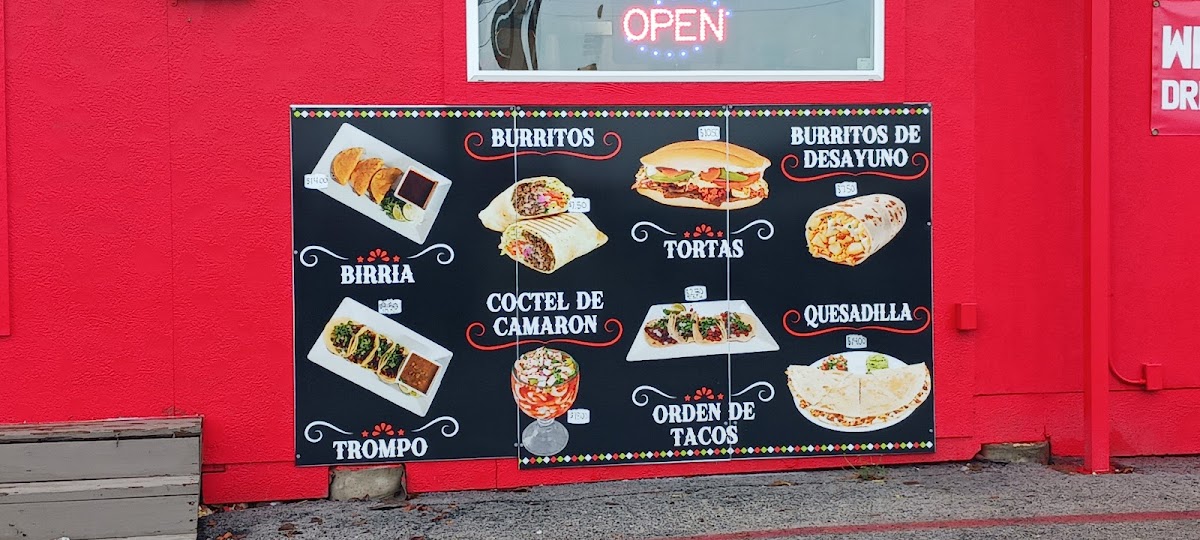 Taqueria Ruby Photo Menu 5