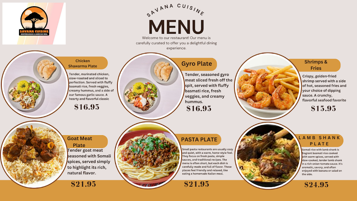 Savana Cuisine Photo Menu 1
