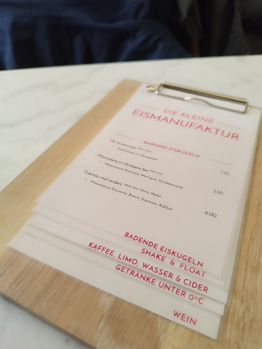 Die kleine Eismanufaktur Photo Menu 1