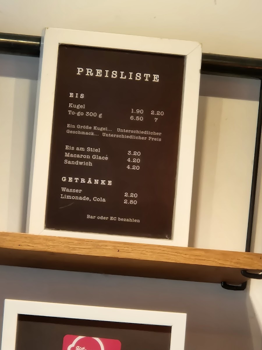 Die kleine Eismanufaktur Photo Menu 2