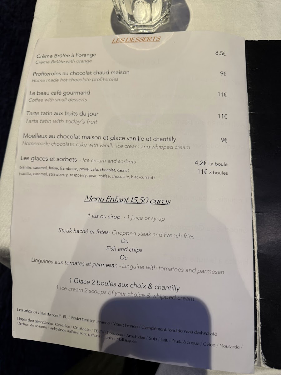 Marcel Bistro Chic Photo Menu 9