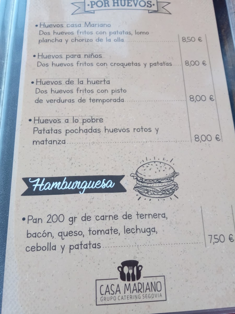 Bar Meson Casa Mariano Photo Menu 5