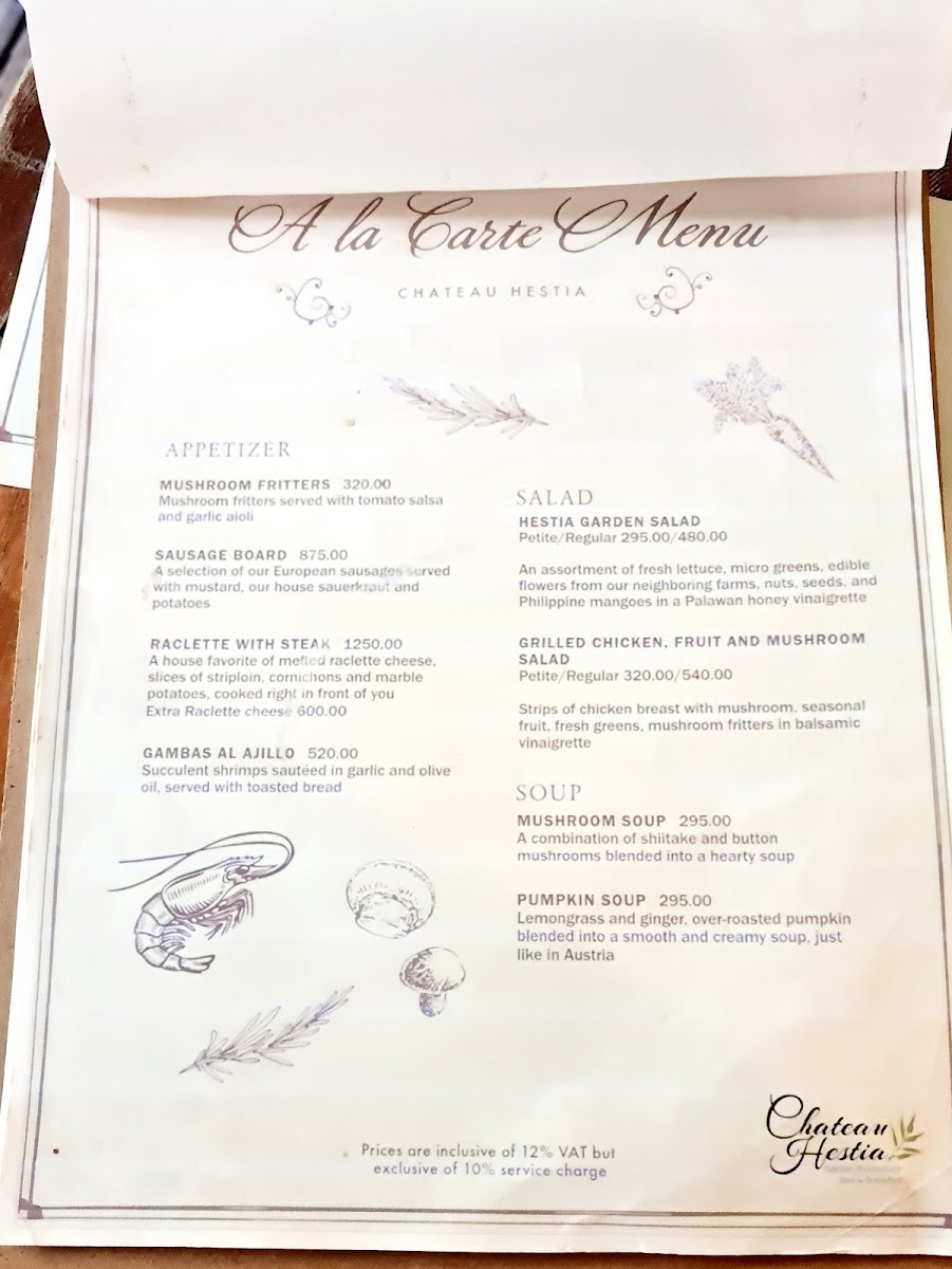Chateau Hestia Photo Menu 4