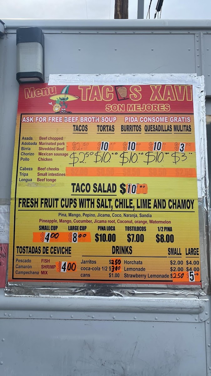 Tacos Xavi Photo Menu 2